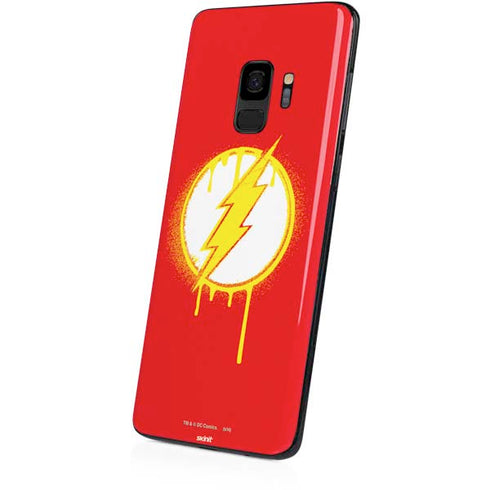 DC Comics The Flash Emblem Drip Galaxy S9 Skin